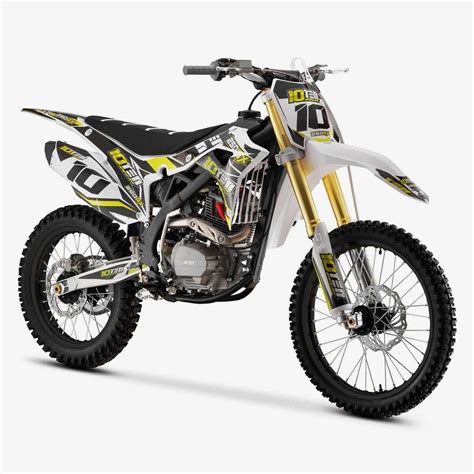 10Ten 250RX Dirt Bike - Full size adult dirt bike 21" Front / 18" Rear wheel