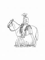 Cowboy coloring Pages sketch template