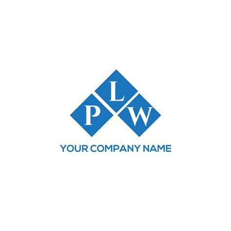 PLW letter logo design on WHITE background. PLW creative initials letter logo concept. PLW ...