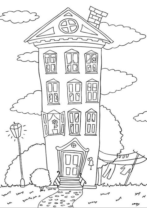 House Printable Coloring Pages