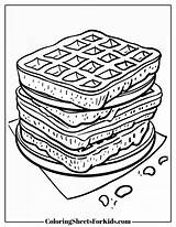 Waffle Coloring Pages Free Printables For Kids  Sheets sketch template