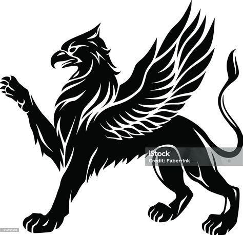 Griffin Icon Vector Logo Design Template stock vector art 516491430 | iStock