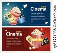 310 Realistic Cinema Movie Poster Template Vector Clip Art | Royalty ...