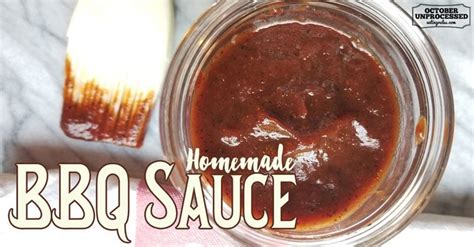 Homemade BBQ Sauce...without ketchup! - Eating Rules