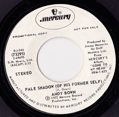 Andy Bown - Pale Shadow (Of His Former Self) (1972, Vinyl) | Discogs