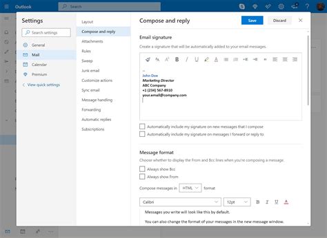 How to Set Up an Email Signature on Outlook.com