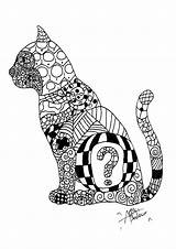 Zentangle Free To color For Children  Coloring Pages Kids sketch template