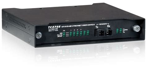 Unmanaged 4-Port Fiber Optic Ethernet Switch - TC3705 - TC Communications