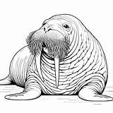 Walrus Coloring Pages 11  Gem sketch template