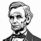 Abraham Lincoln Portrait Coloring Page 10691 8856 sketch template