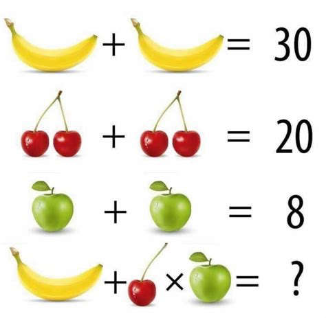 Resultado de imagem para adivinhas com frutos | Maths puzzles, Brain ...