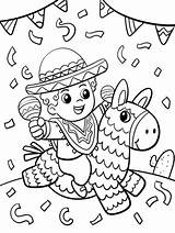Cinco De Mayo Coloring Pages  ColoringLib sketch template