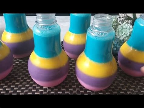 RESEP PUDING SEDOT RAINBOW - YouTube