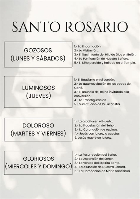 Santo Rosario | Rosarios, Santo rosario, El santo rosario catolico