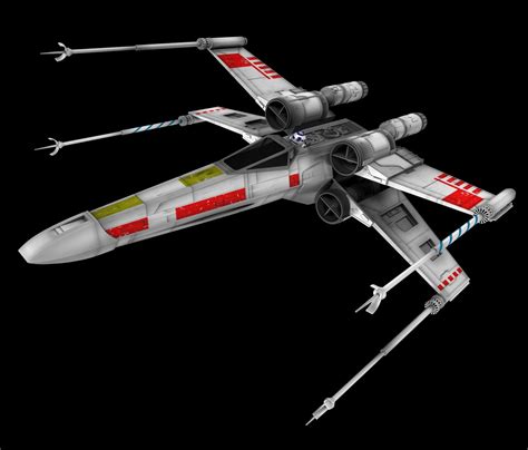 3d star wars x-wing fighter model