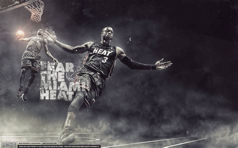 Miami Heat Dwayne Wade Wallpaper | Miami heat basketball, Heat ...