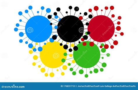 Conceptual Design of the Olympic Flag Stock Illustration - Illustration ...