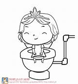 Potty training coloring Page Girl Part Of A Fun potty App  sketch template