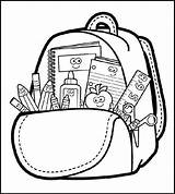 Bag backpack coloring Page Online  School Pages Back To sketch template