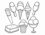 Ice Cream Printable Coloring Pages sketch template