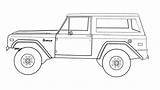 Bronco Ford Coloring Pages 1966 Printable Raptor F150 Clipart F250 Cars  sketch template