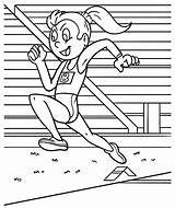 Running A Marathon Coloring Page  Free Printable Pages sketch template