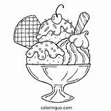 Ice Cream Coloring Pages Free Printable PDF sketch template