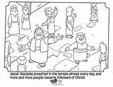 Peter Preaching Coloring Page sketch template