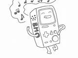 Bmo Adventure Time Coloring Pages sketch template