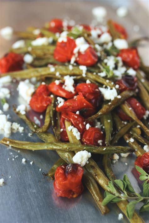 Greek-Style Roasted Green Beans and Tomatoes with Feta Cheese - Tasty ...