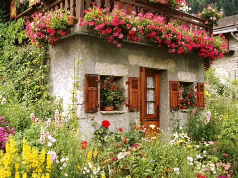 Lovely English Cottage Garden Wallpaper | Free Downloads