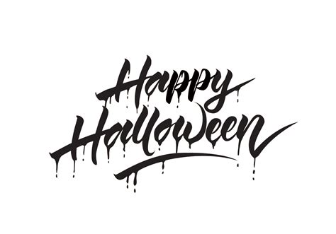 Halloween Calligraphy - Have artistic character Happy Halloween png download - 1400*979 - Free ...