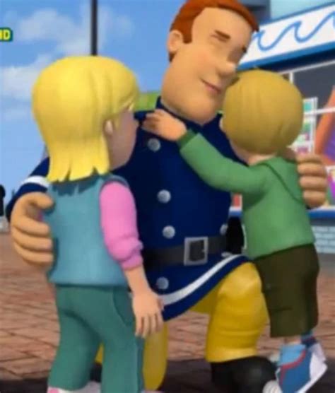 fireman sam Sarah and James hug by bucklcuck on DeviantArt