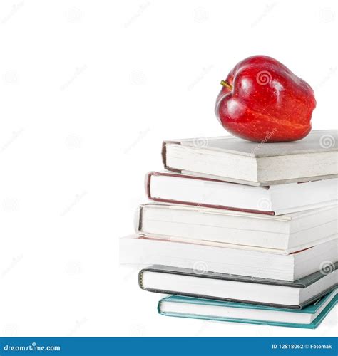 Education Concept with Apple and Books Stock Photo - Image of lifestyle ...