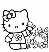 Hello Kitty Coloring Pages For Kids sketch template