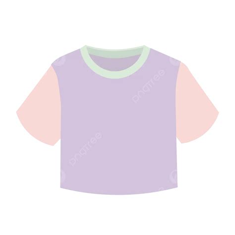 Colorful Cotton Crop Top Illustration Vector, Crop, Shirt, Top PNG and Vector with Transparent ...