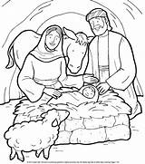 Jesus Is Born Coloring Pages For Kids sketch template