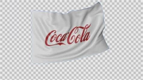 Waving flag with Coca-Cola logo, seamles... | Stock Video | Pond5