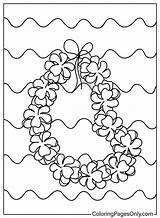 Hawaiian Lei Flower Garland Colouring  Free Printable Coloring Pages sketch template
