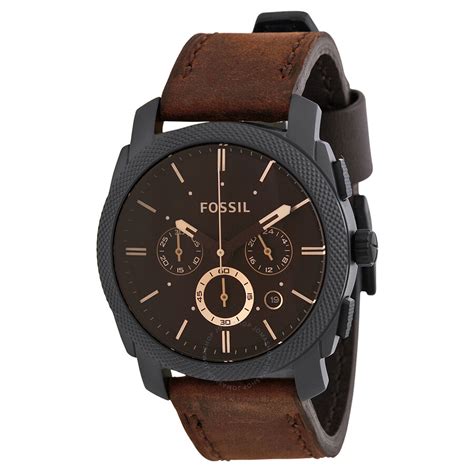 Fossil Machine Flight Chronograph Brown Dial Men's Watch FS4656 ...