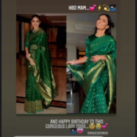 Did Anushka give her green sari to Faf du Plessis's wife Imari for ...