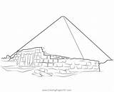 Great Pyramid Of Giza Egypt Coloring Page For Kids  Free Pyramids sketch template