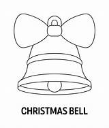 Coloring Page With Christmas Bell For Kids 12748273 Vector Art At Vecteezy sketch template