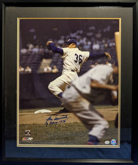 Don Newcombe 1956 Cy Young Autographed Photo - Art of the Game