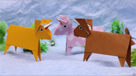 Paper Folding Art (Origami): How to Make Cow