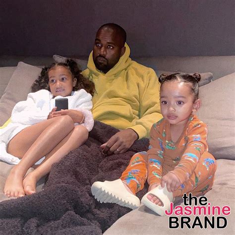 Kanye West Cozies Up To Daughters North & Chicago In Adorable Photo - theJasmineBRAND