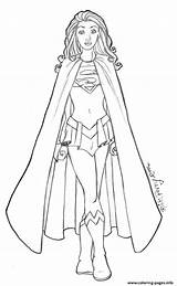 Print Supergirl 12 coloring Pages  Superhero sketch template