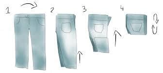 how to fold pants to save space in drawers | How to fold pants, How to fold jeans, Folding clothes