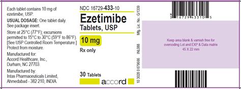 Product Images Ezetimibe Photos - Packaging, Labels & Appearance