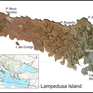 Seabed map of Lampedusa Island. | Download Scientific Diagram